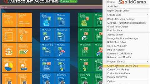 Create new Fiscal Year in AutoCount Accounting 2.0