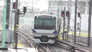 【いわき駅】ポイントを渡って入線するE531系K478編成