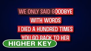 Video thumbnail of "Amy Winehouse - Back To Black | Karaoke Higher Key"