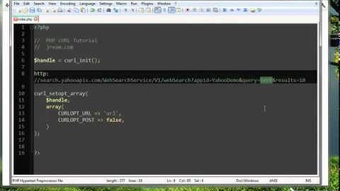 20 PHP   cURL using REST