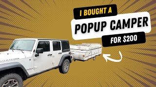 I bought an old pop up camper  Episode 1