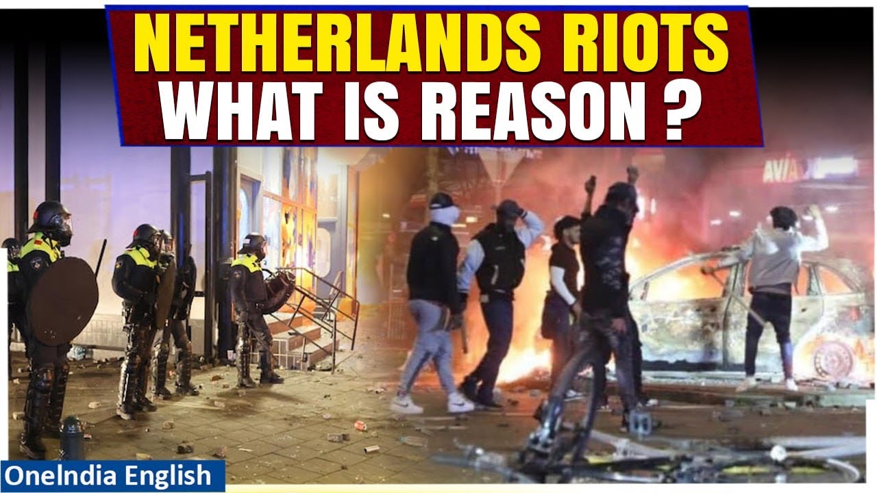 ⁣Netherlands riots: Police cars torched as rival groups of Eritreans clash in The Hague | Oneindia