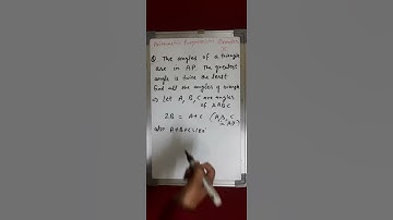 #Arithmetic  progression #if angles of triangle  are in AP  # youtubeshorts #10, 11 #maths #imp
