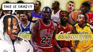 STATS ARENT EVERYTHING! Using Numbers To Find The Greatest Individual Season In NBA History! REACTON