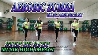 Zumba Aerobics Gymnastics Indian Song Collaboration || High Impact Music