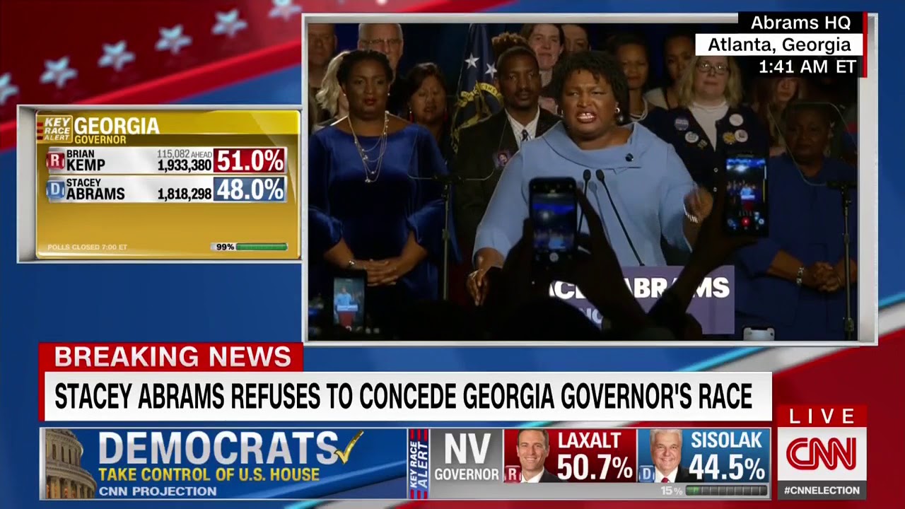 newspaper mockup Abrams doesn't concede Georgia governor's race to Kemp