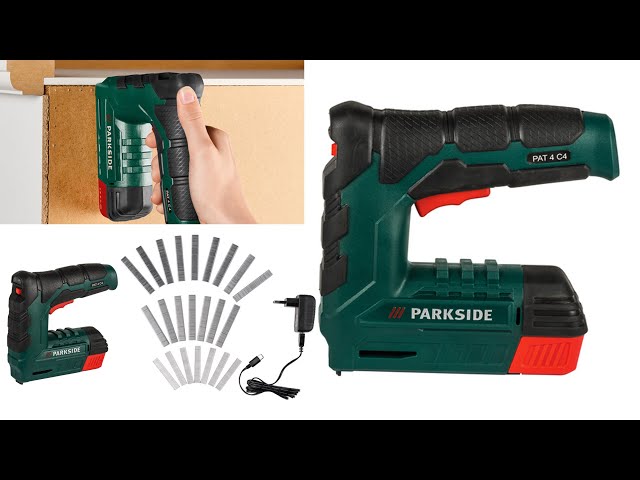 LIDL agrafeuse sans fil 12v PARKSIDE PAT 12 A1 + agrafes BOSCH