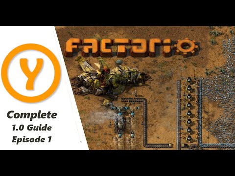 Factorio 1.0 Beginner Guide / Tips / How to! Episode 1!