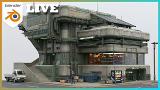 Creating a futuristic building Architecture in Blender
