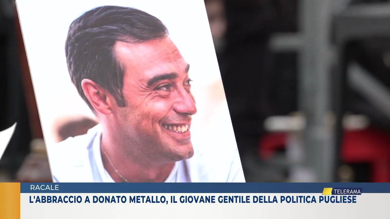 RACALE: L'ABBRACCIO A DONATO METALLO, IL GIOVANE GENTILE DELLA POLITICA PUGLIESE