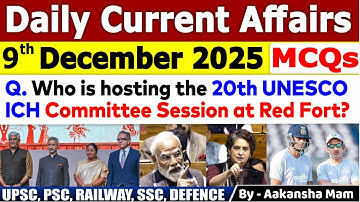 9th December Current Affairs 2025 | Current Affairs Today | Daily Current Affair 2025 #currentaffair