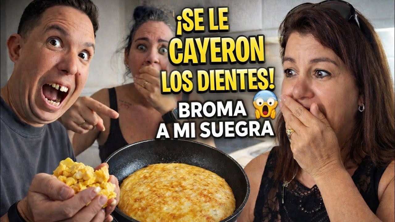 ¡SE LE CAYERON LOS DIENTES !!🦷 COCINANDO TORTILLA! 😱 | Broma épica a mi suegra