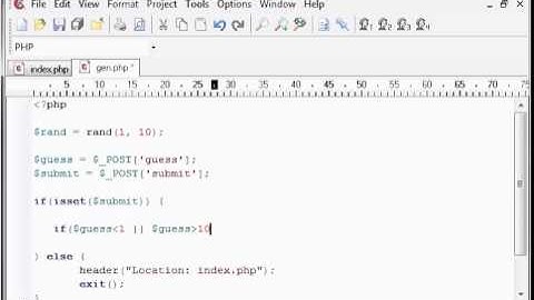 PHP Tutorials: Making A Guessing Game