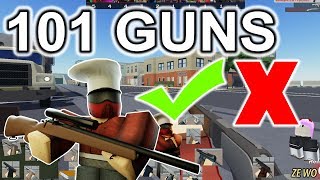 ALL ARSENAL WEAPONS REVIEW (101 GUNS) | ROBLOX