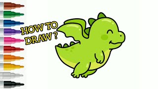 Drawing Of Dinosaur ? | How To Draw? - Dinazor Çizimi | Nasıl Çizilir?