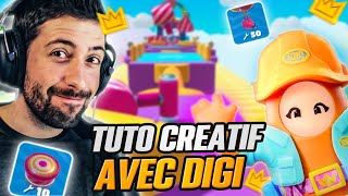 TUTO MODE CREATIF sur FALL GUYS avec DIGI  | REACT TRAILER MEDIATONIC / EPIC GAME