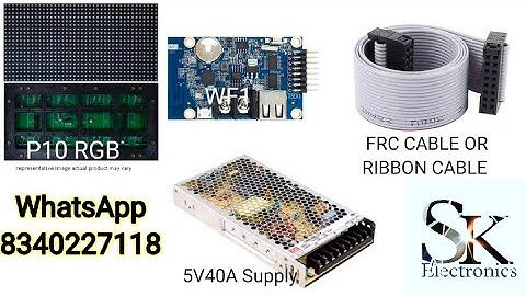 P10 RGB(7 COLOUR) DISPLAY !!   P10 आरजीबी (7 रंग) डिस्प्ले!!#skelectronics #board #p10 #powersupply
