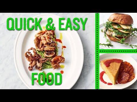 quick-and-easy-food-|-crispy-squid,-pork-burger-and-orange-polenta-cake