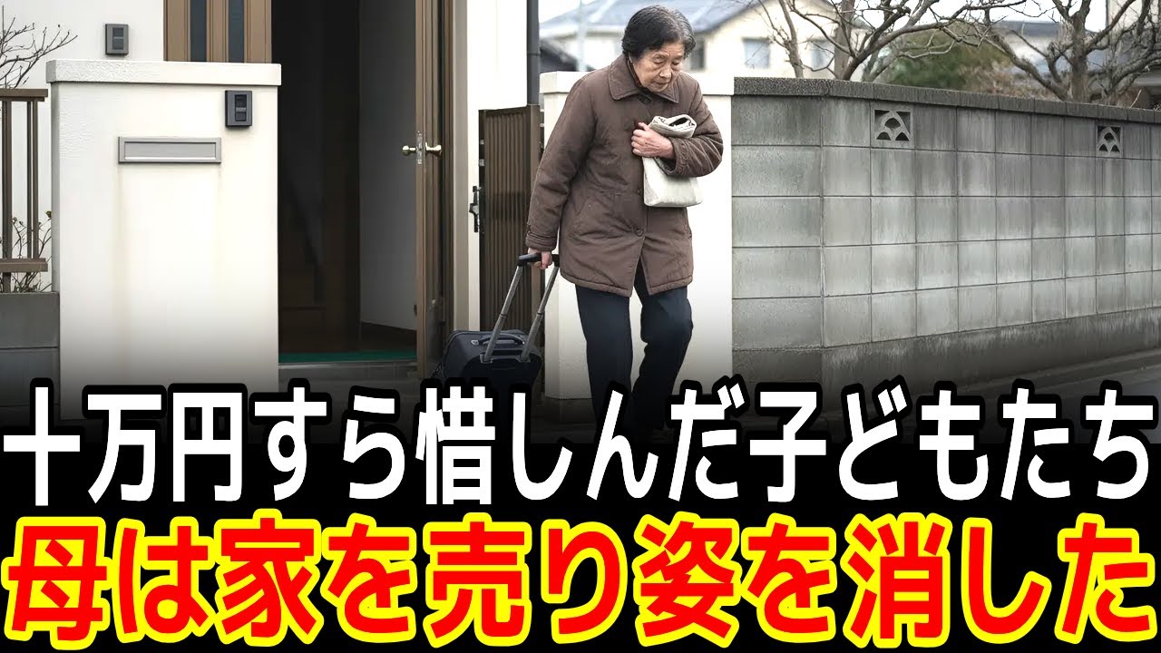 十万円すら惜しんだ子どもたち母は家を売り姿を消した|感動の実話|衝撃の逆転劇|人生ドラマ|