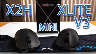 Battle between mini mices | Pulsar X2H mini vs Xlite V3 mini review (EN)