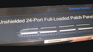 24 port cat6 unshielded patch panel