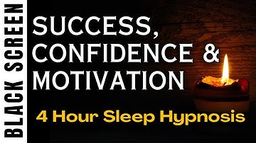 Sleep Hypnosis for Letting Go of the Fear of Success (Confidence & Motivation)  [Black Screen]