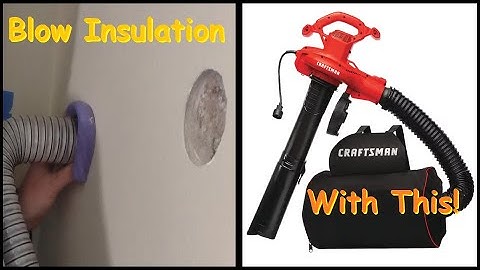 How to Blow Insulation Using a Leaf Vacuum (Without Renting the Machine)
