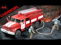 Pripyat fire truck and firefighters - Chernobyl diorama (ICM 1/35 scale model)