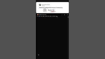Linux Network Configuration CLI #linux #linuxnetwork