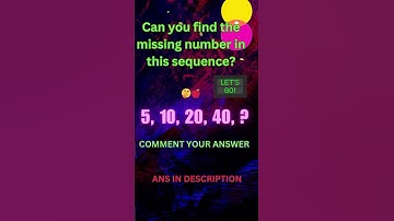 Can you find the missing number in this sequence #share #math #quiz#shortvideo #trending