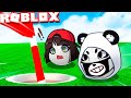 Как попасть в ЛУНКУ? Машка Убивашка и Панда играют в Супер Гольф - Super Golf в Roblox