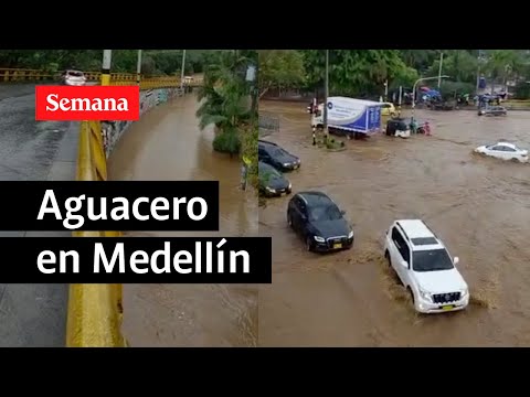 Lluvias generaron caos en Medellín | Semana Noticias