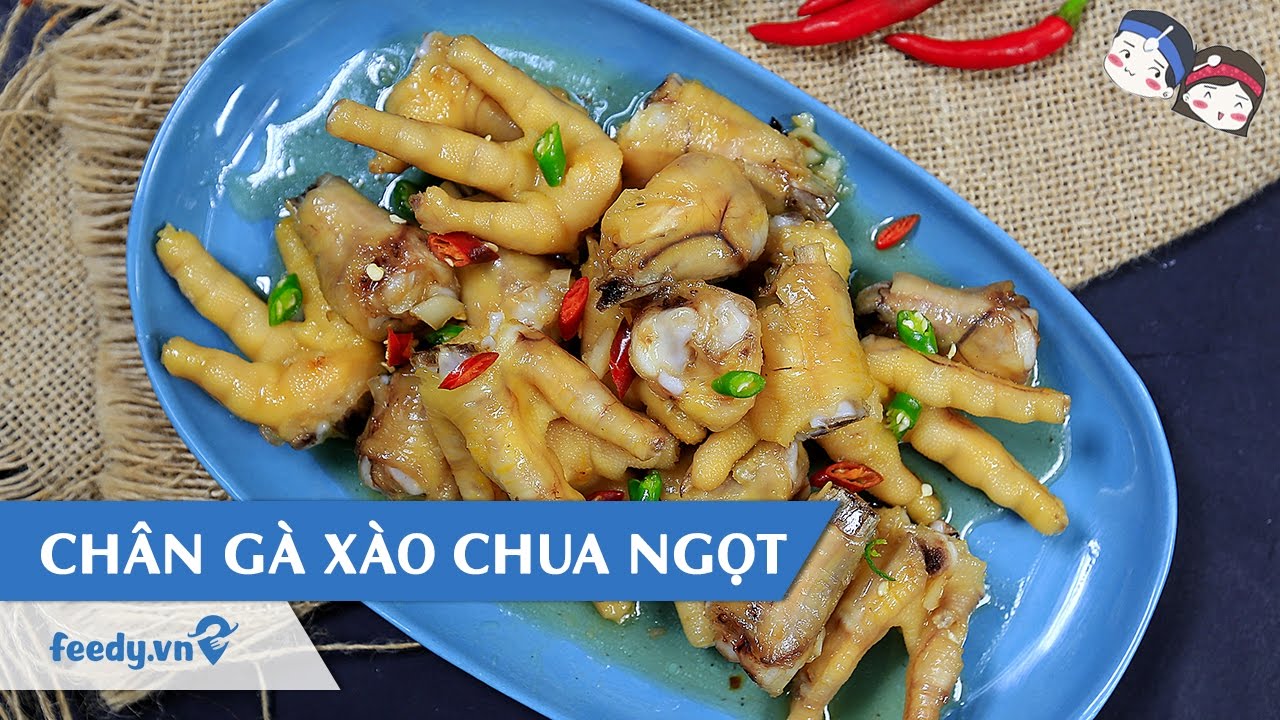 Làm chân gà sốt chua ngọt ngon bất ngờ