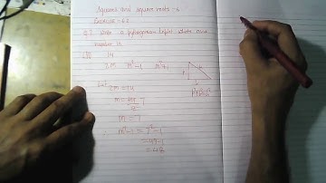 SQUARES AND SQUARE ROOTS EXERCISE 6 2 Q 2 ii