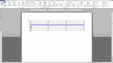 Comment insérer une ligne sur un tableau Word ?