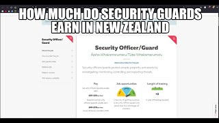 How much do security guards earn in New Zealand