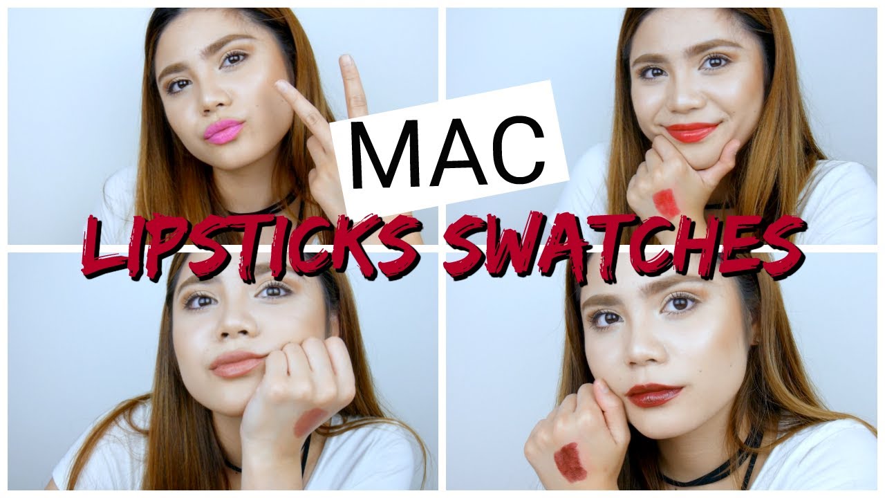 持ってるmacのリップ全部紹介 Mac Lipsticks Swatches Youtube
