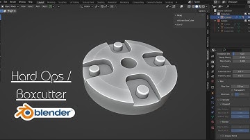 Hard Surface Modeling in blender/Hard Ops / Boxcutter tutorial
