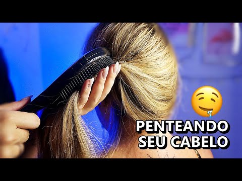 ASMR RELAXANTE- ESCOVANDO SEU CABELO (Cabelo Real)
