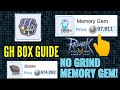 How to get lots of Glast Heim Chests and NO GRIND MEMORY GEMS! :)