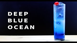 Deep Blue Ocean Cocktail