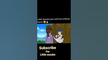 sasuke x itachi || little sasuke can