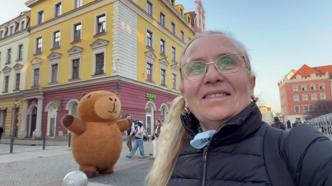 Прогулка по центру Вроцлава !Ратуша,украинский магазин,покупки .