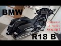 How loud bmw r18 b bagger exhaust and radio quick test