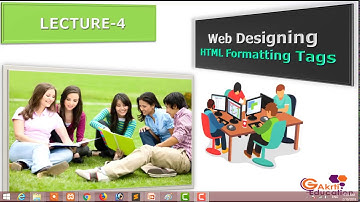 Lecture 4 HTML Formatting Tags