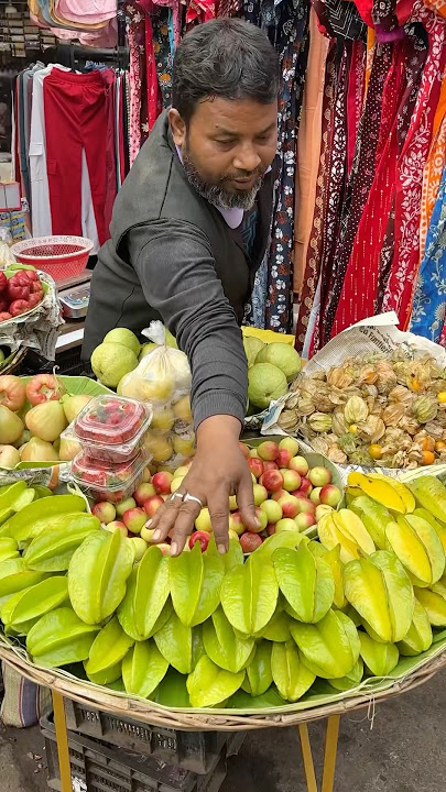 Mouthwatering STAR FRUIT Chaat of Kolkata #shorts