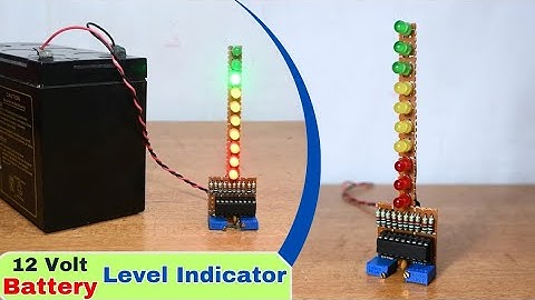 How to Make a 12V Battery Level Indicator at Home | Battery Level Indicator