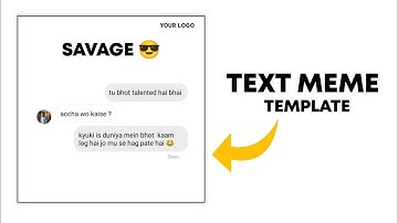 How To Edit Conversation Meme ( text meme ) | Easy step ⚡