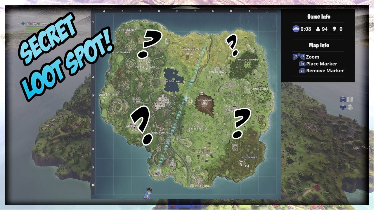 BEST SECRET LOOT SPOT IN FORTNITE! YouTube