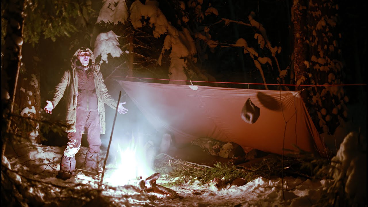 Зимний бушкрафт, выживание в снегах!